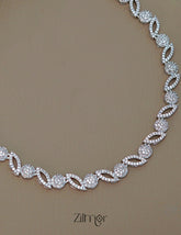 SN1011456 - AD Stone Choker Necklace Earrings Set 2-Zilmor